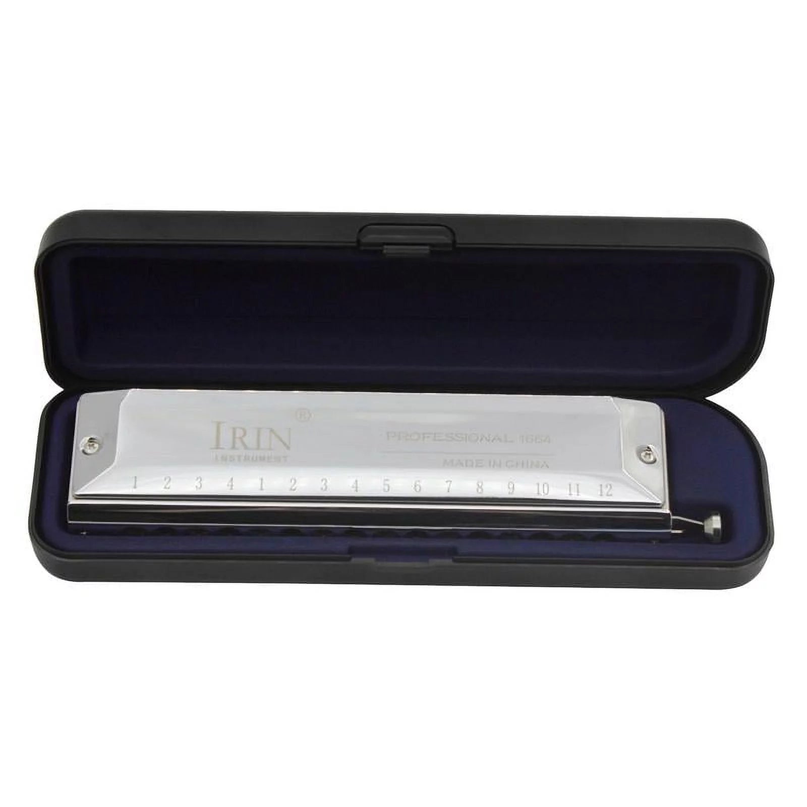 Key of C 16 Hole 24 Tones Harmonica with Protective Case for Beginner Students Kids