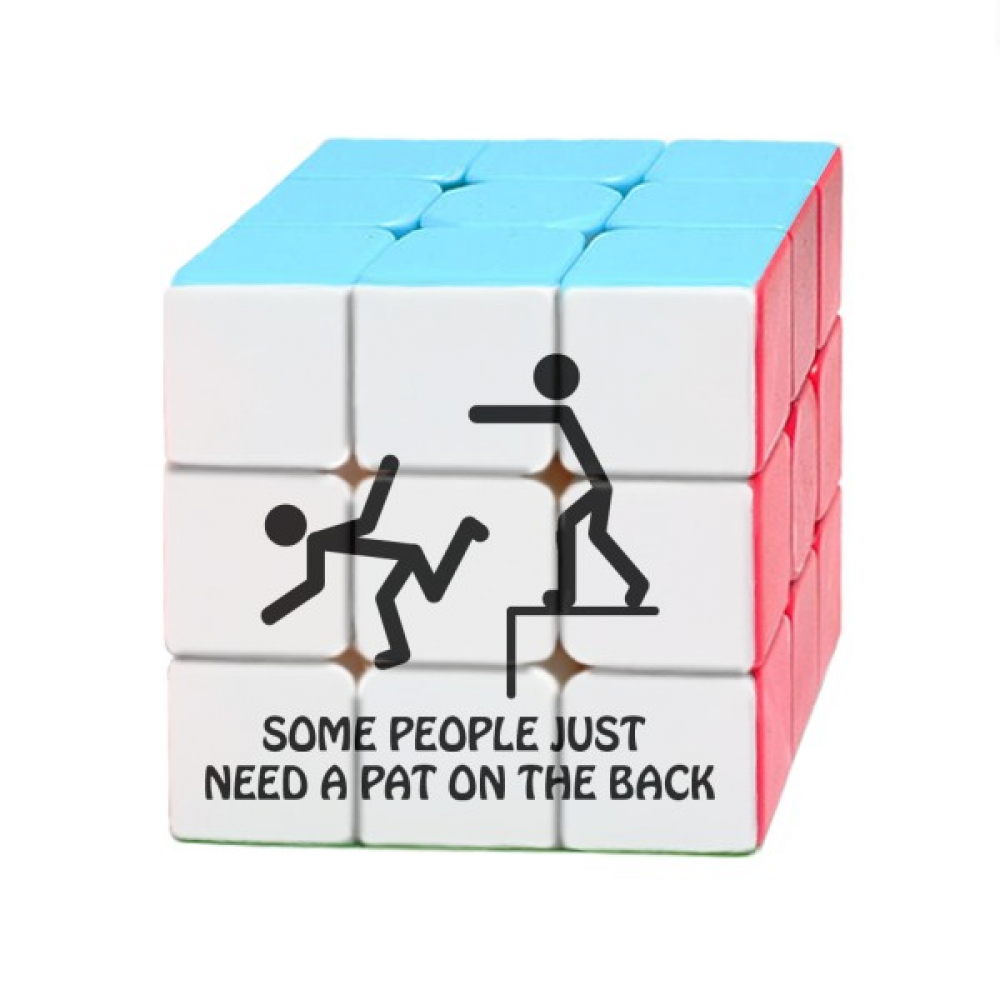 Tap Guide Back Art Deco  Fashion Magic Cube Puzzle 3x3 Toy Game Play