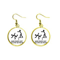 tap guide back art deco fashion ear dangle en drop earring jewelry woman