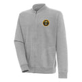 Men's Antigua  Heather Gray Denver Nuggets Victory Full-Zip Jacket