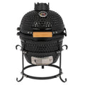 Outdoor BBQ Grill, Meat Cook Smoker with Ceramic Wall for Camping