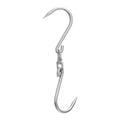 Uxcell 15.7'' Swivel Meat Hooks, 0.47'' Thickness Stainless Steel Processing Butcher Hooks
