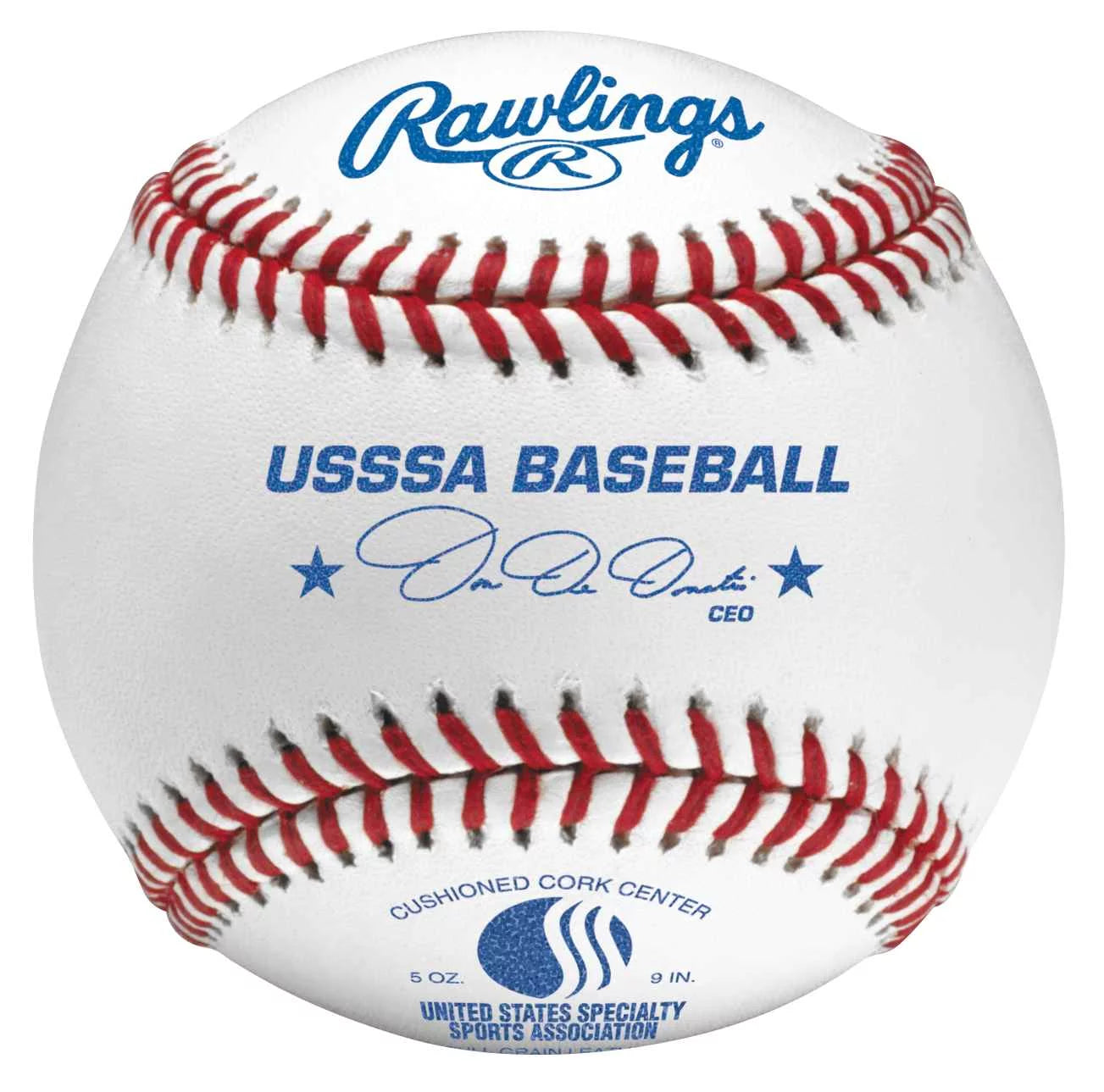 Rawlings USSSA Tournament Grade Cushioned Cork Center Baseballs