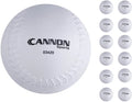 Cannon Sports Slowpitch 12 Inch Softballs with Cork Center & Rubber Cover for Batting Practice & Softball Training (One Dozen Bulk, 12-Pack)