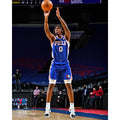 Tyrese Maxey Philadelphia 76ers Unsigned Shooting In Blue Photograph