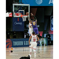LeBron James Los Angeles Lakers Unsigned 2020 NBA Playoffs Block vs. Houston Rockets Photograph