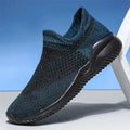 Summer Shoes For Man Breathable Fashion Men's Sneakers Outdoor Casual Loafers Walking Sock Shoe Tenis Masculin Zapatillas Hombre Blue 41