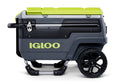 Trailmate Journey 70 Qt Wheeled Cooler, Charcoal/Acid Green