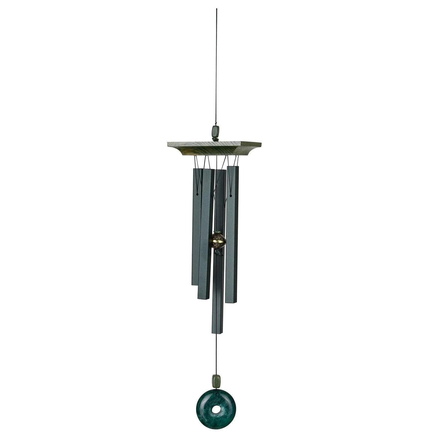 Woodstock Wind Chimes Signature Collection, Woodstock Jade Chime, 22'' Green Wind Chime JC