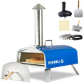 Pizzello 16 Outdoor Pizza Oven Propane & Wood - 16 inch Blue