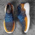 Men Shoes Lightweight Sneakers For Men Casual Shoes Mesh Tenis Masculino Luxury Loafers Slip On Walking Shoes Men Orange 43