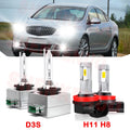 D3S HID Headlight Bulbs for Buick Lacrosse 2017 2018 2019 H11 H8 Led Fog Lights 4pcs