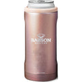 BruMate Babson Beavers 12oz. Primary Mark Glitter Slim Can Cooler