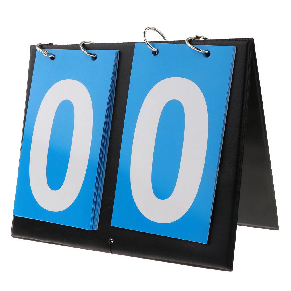 2-Digital Portable Table Top Scoreboard for Basketball Football Blue