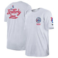 Men's New Era White Philadelphia 76ers 2022/23 City Edition Elite Pack T-Shirt