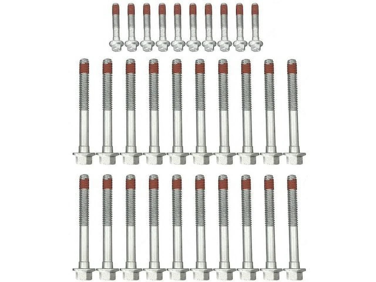 Head Bolt Set - Compatible with 2008 - 2009 Buick LaCrosse 5.3L V8 LS4 VIN C 16-Valve OHV