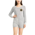 Women's Concepts Sport Gray Denver Nuggets Venture Sweater Romper