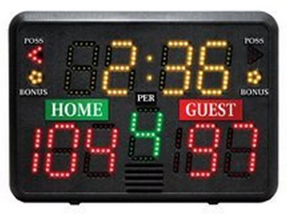 Portable Tabletop Scoreboard for Basketball, Volleyball, Wrestling and Lacrosse