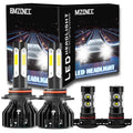 Combo 9012 LED Headlight Bulb Kit H16 H11 Fog Light for Buick LaCrosse 2014-2016 4pcs