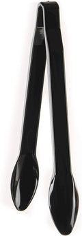 Set Of 3 - Heavy Duty Black Serving Tongs - 12 Inch - Plastic Disposable Salad Tongs - High Heat Plastic, Catering, Salads, Bakery, Buffets, BBQ, Ice, Hot And Cold Foods (12)