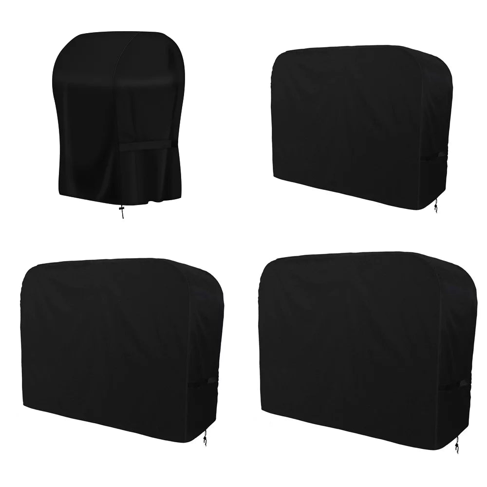 SENRISE Premium Barbeque BBQ Grill Cover Rip-Proof UV & Water-Resistant Black 4 Size
