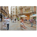 Trademark Fine Art Ghost Biker Rides Gothic Barcelona Canvas Art by Yale Gurney