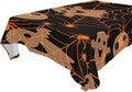 60x90 Halloween Ghost Tablecloth, Waterproof Washable Polyester Square Table Cover Durable Tablecloth for Kitchen Dining Table Party Decor