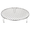 Uxcell Round Cooking Rack, 7.9-inch Stainless Steel Cross Wire Barbecue Grill Net Racks with 50mm Legs
