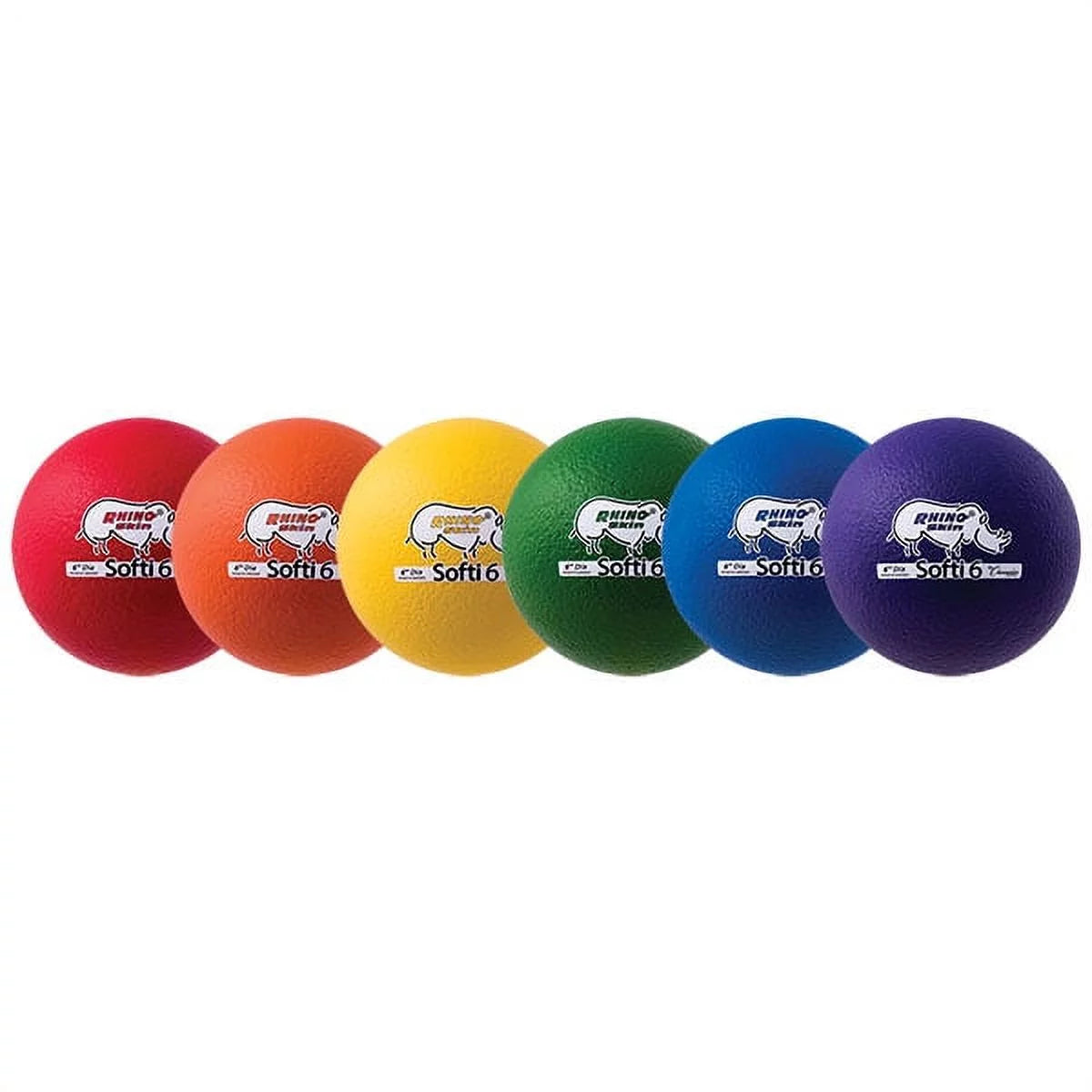 Champion Sports 6 Inch Rhino Skin Low Bounce Softi Ball Set