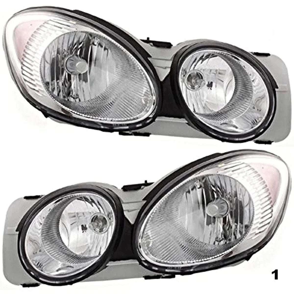 Fits 05-09 Buick LaCrosse Left & Right Headlamp Assemblies (pair)