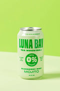 Luna Bay Blueberry Mint Mojito Zero Percent Tea Mocktail (12Pack, 12floz Cans)