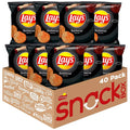 Lay's Potato Chips Barbecue Flavor Snack Chips, 1 oz Bags, 40 Count Multipack