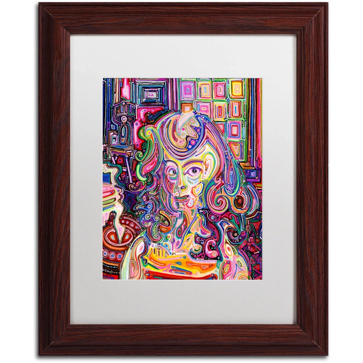 Trademark Fine Art Ghost Canvas Art by Josh Byer, White Matte, Wood Frame