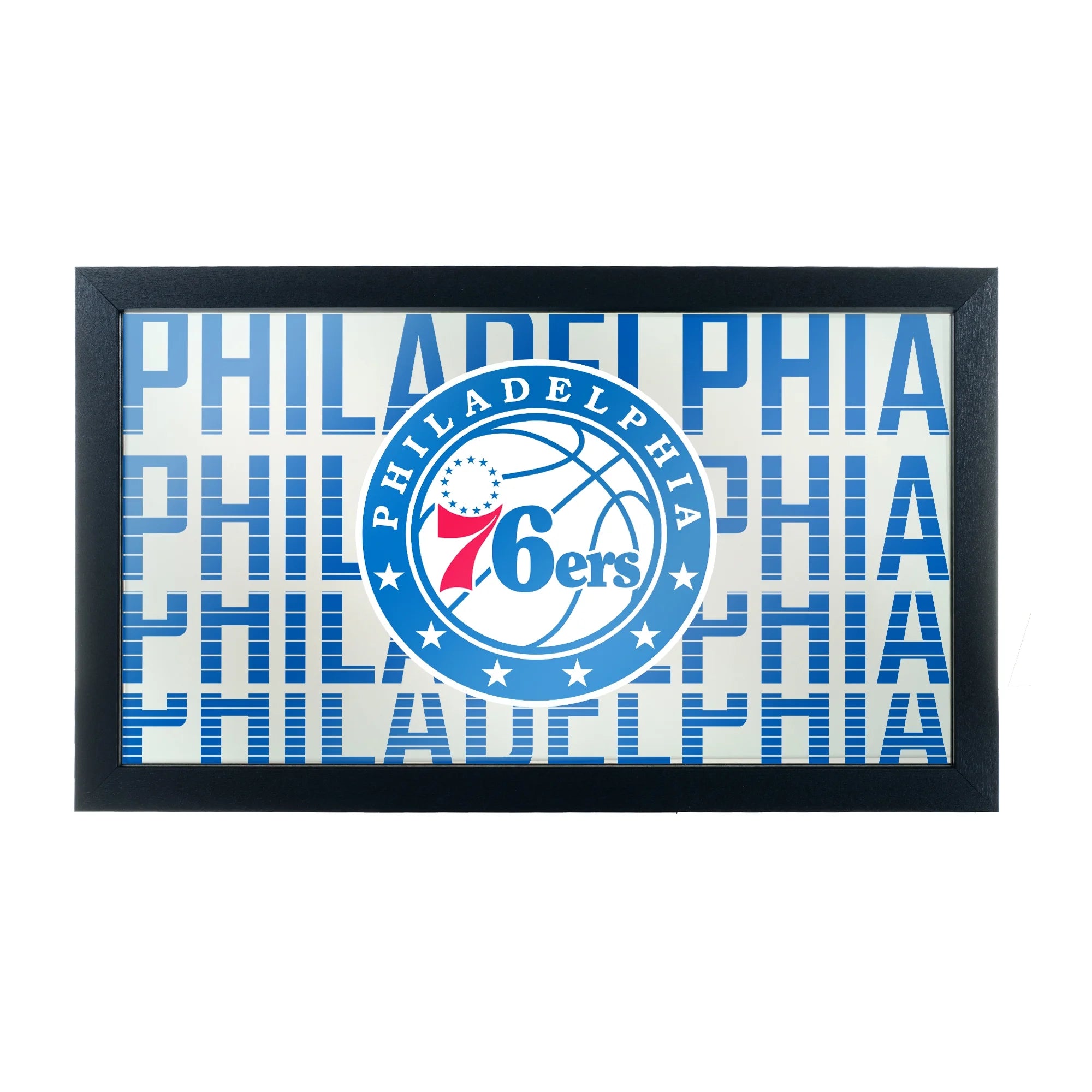 NBA Framed Logo Mirror - City - Philadelphia 76ers