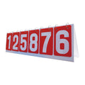 Table Top Scoreboard Professional Scorekeeper Portable Practical Reusable Scoring Board Table Scoreboard for Basketball Pingpong Pong Volleyball red