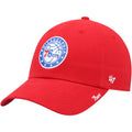 Women's '47 Red Philadelphia 76ers Miata Clean Up Logo Adjustable Hat - OSFA