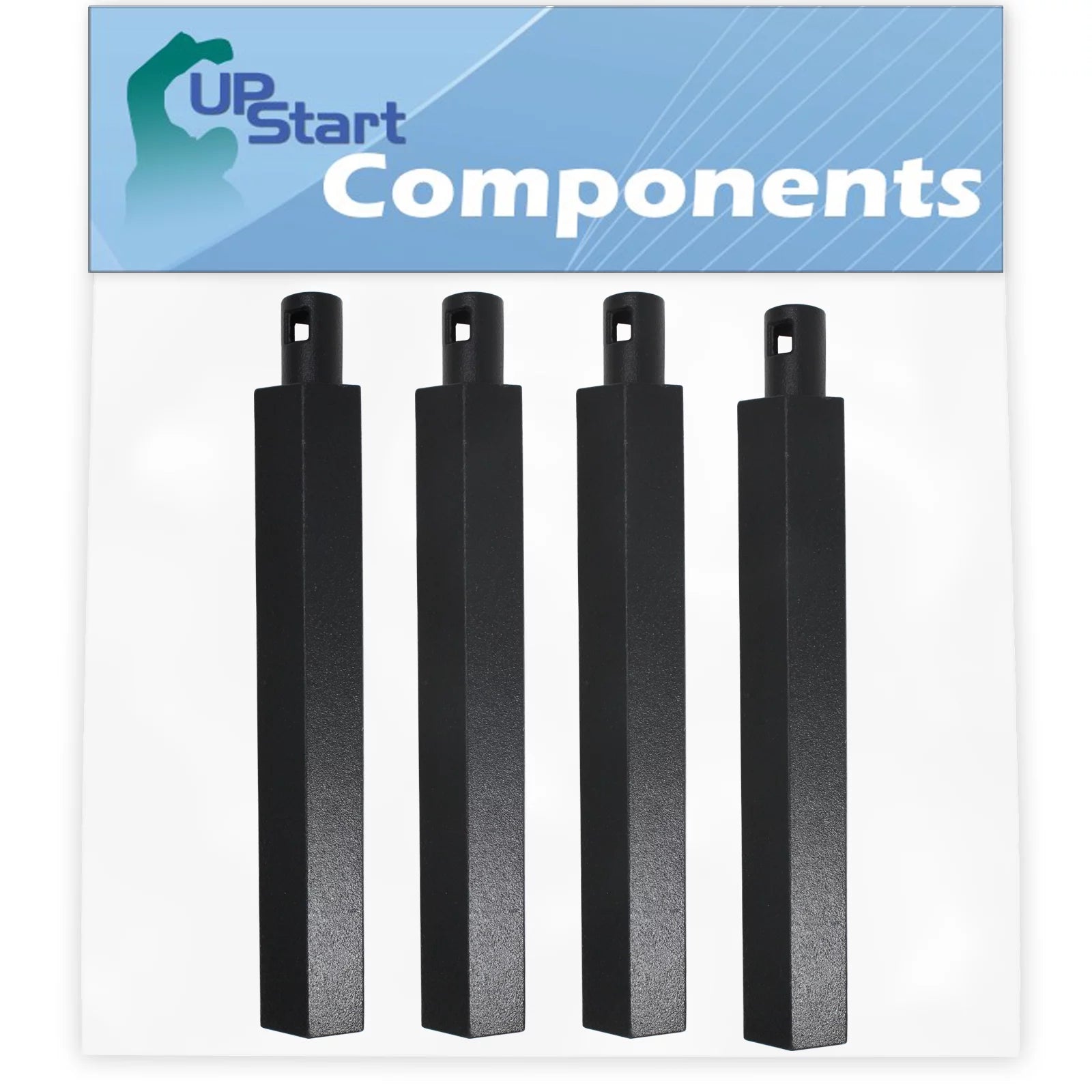 4-Pack BBQ Gas Grill Tube Burner Replacement Parts for Nex 720-0171 - Compatible Barbeque 16 Cast Iron Pipe Burners
