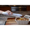 Set Of 6 - Heavy Duty White Serving Tongs - 12 Inch - Plastic Disposable Salad Tongs - High Heat Plastic, Catering, Salads, Bakery, Buffets, BBQ, Ice, Hot And Cold Foods (12)