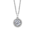 Harry Chad Enterprises 64058 1.49 CT Round Diamond Tenis White Gold Necklace Pendant