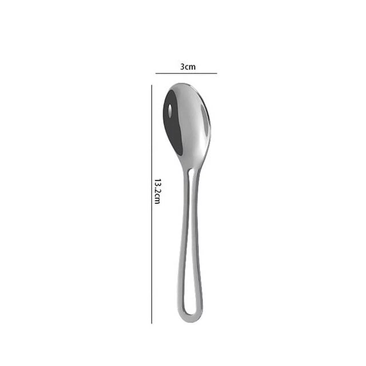 ACMDL  Handle Picnic Cutlery Set Knife Spoon Fork Teaspoon Portable Stainless Steel Tableware Novel  Kitchen Accessories