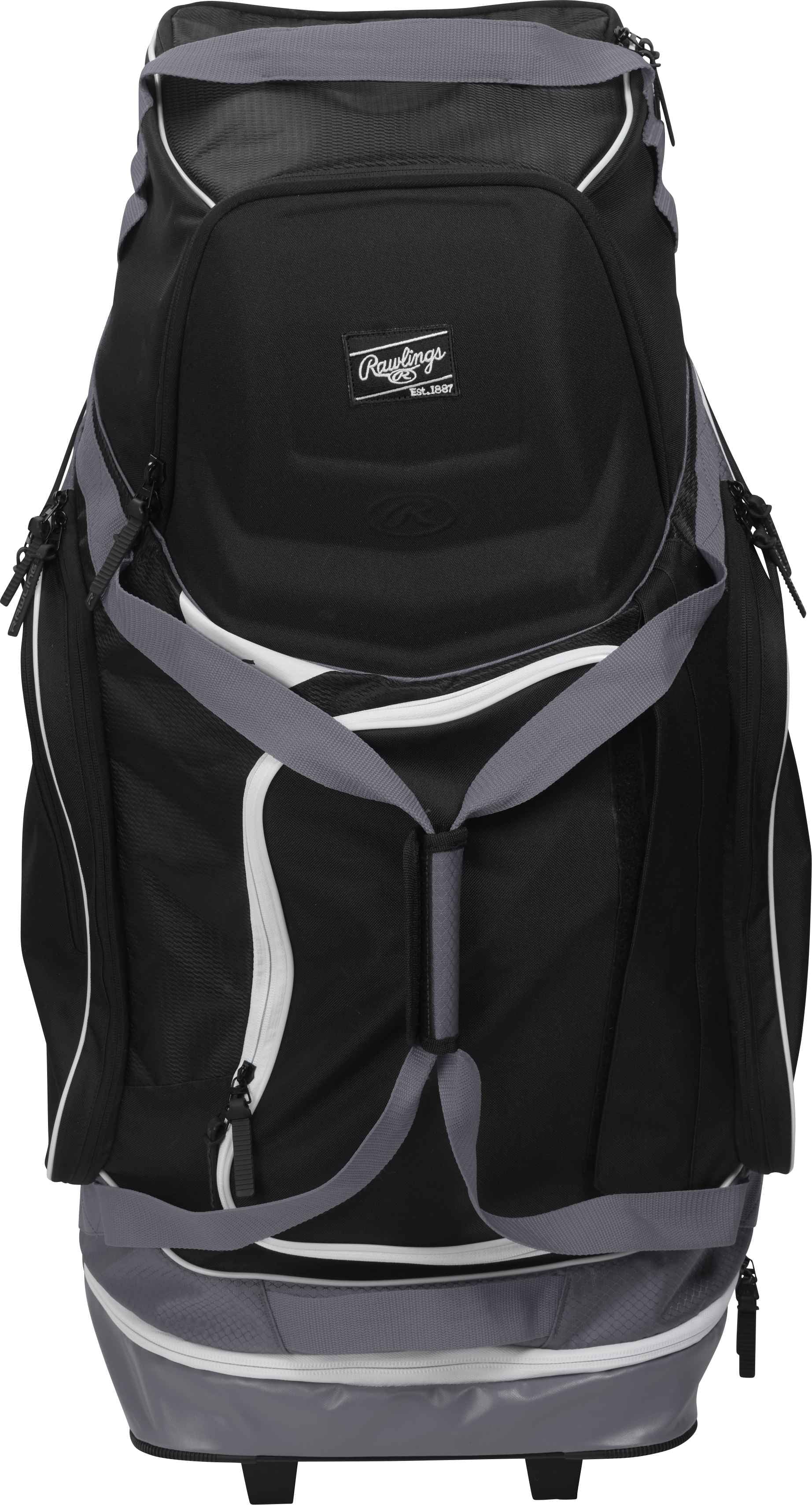 Rawlings R1502 Baseball Wheeled Catcher's Bag | Black | Any