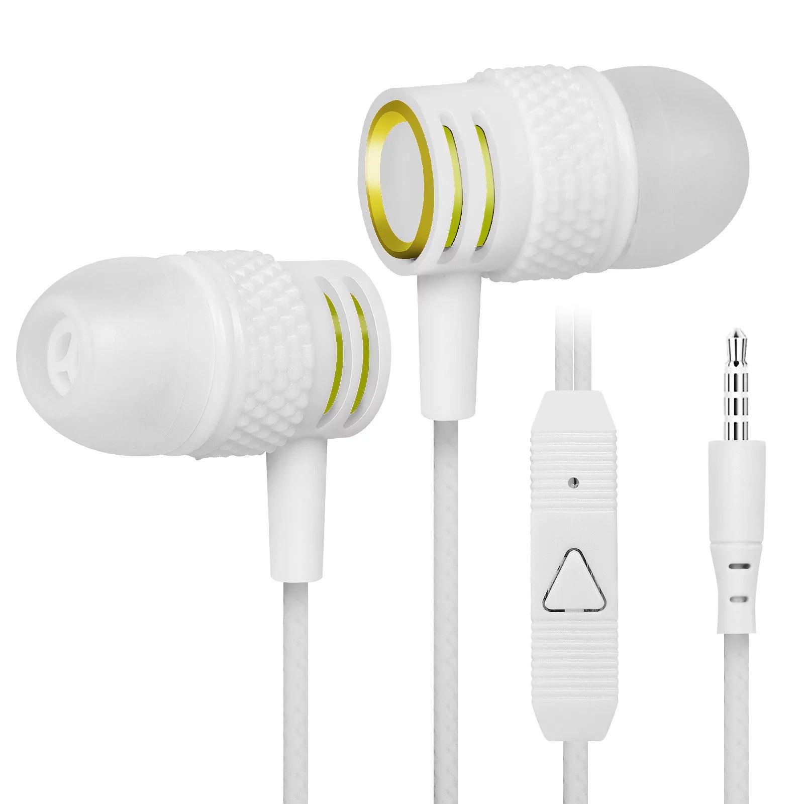 UrbanX R2 Wired in-Ear Headphones with Mic For Samsung Galaxy S6 edge with Tangle-Free Cord, Noise Isolating Earphones, Deep Bass, In Ear Bud Silicone Tips