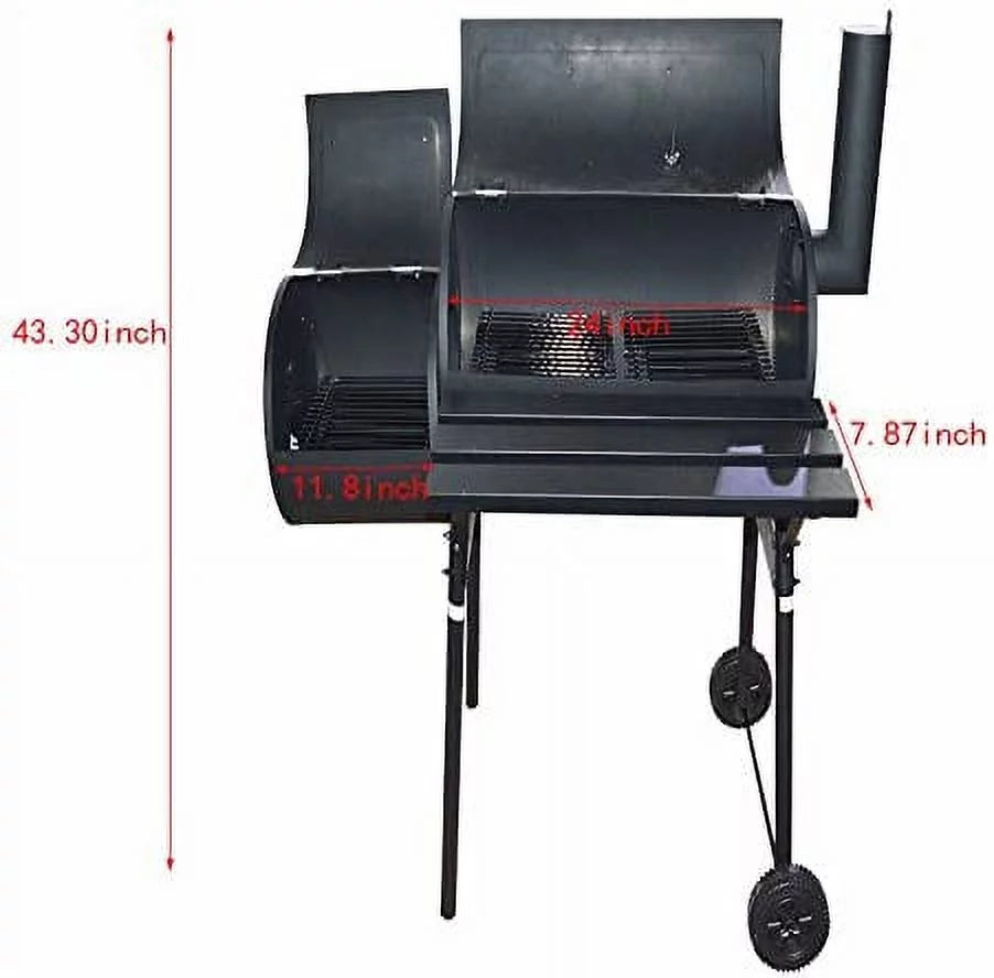 Techtongda Outdoor Camping Garden BBQ Charcoal Barbecue Grill PicnicCooker Smoker Food