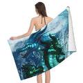 Dragon Wings Of Fire Beach Towel Microfiber Soft Lightweight Absorbent Bath Towel For Bathroom Pool Swimming Gym Spa 52x32in