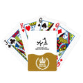 Tap Guide Back Art Deco Fashion Royal Flush Poker Playing Card Game
