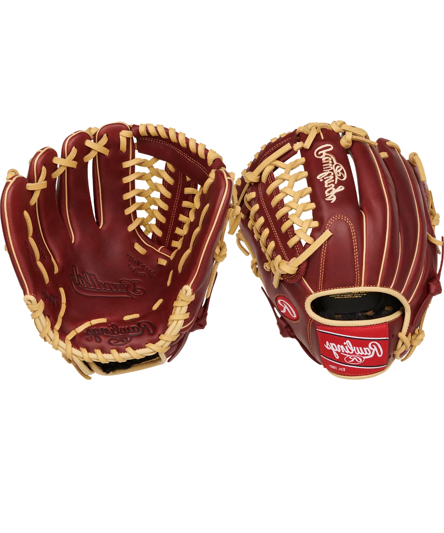 Rawlings Sandlot Series Youth Baseball Glove, 12 inch, Sherry/Camel, Left Hand Throw