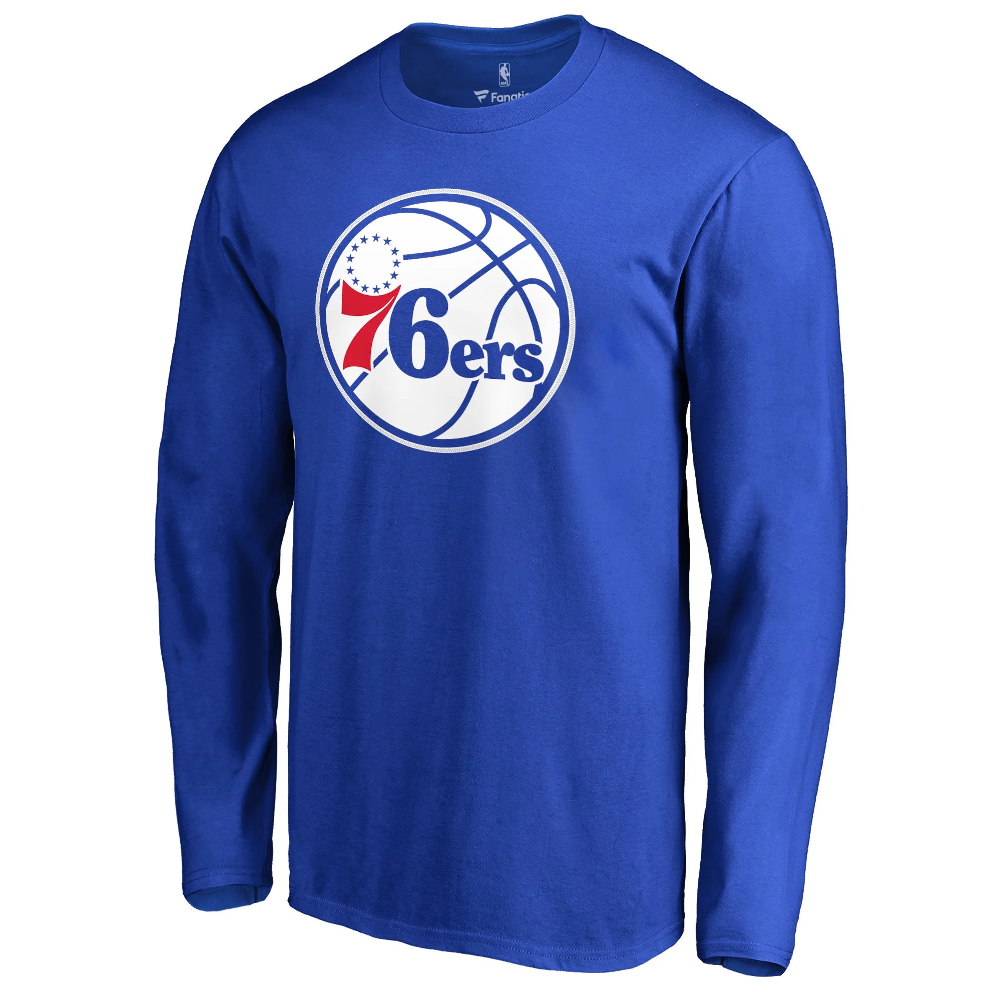 Men's Fanatics Branded Ben Simmons Royal Philadelphia 76ers Backer Name & Number Long Sleeve T-Shirt