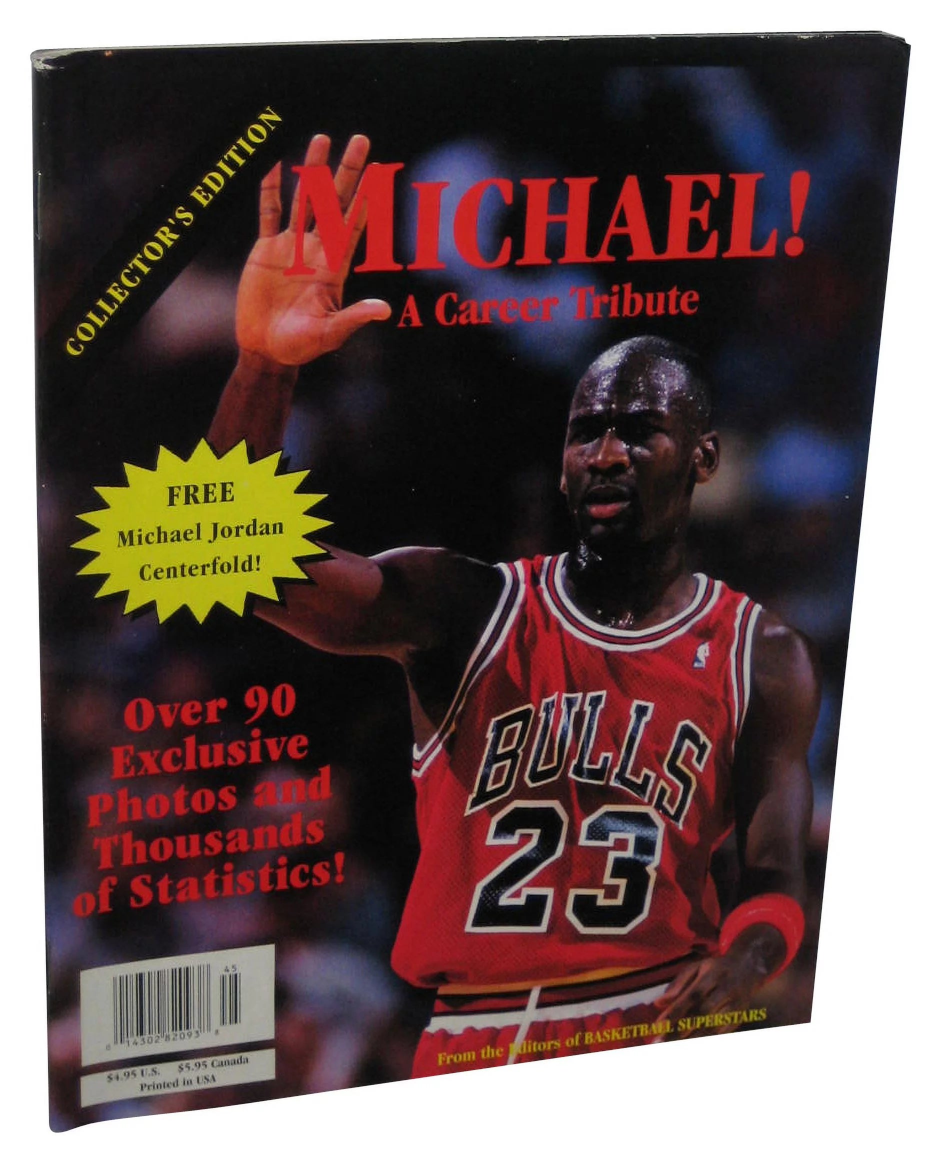 NBA Basketball Michael Jordan A Career Tribute Collectors Edition Magazine Book