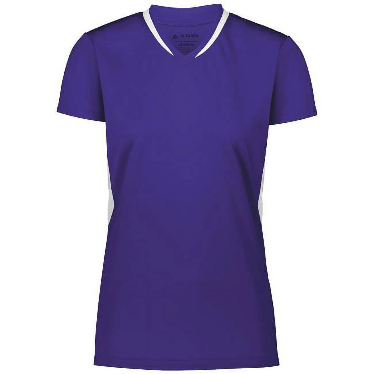 Augusta 2XL Ladies Full Force Short Sleeve Jersey Purple/White 1682