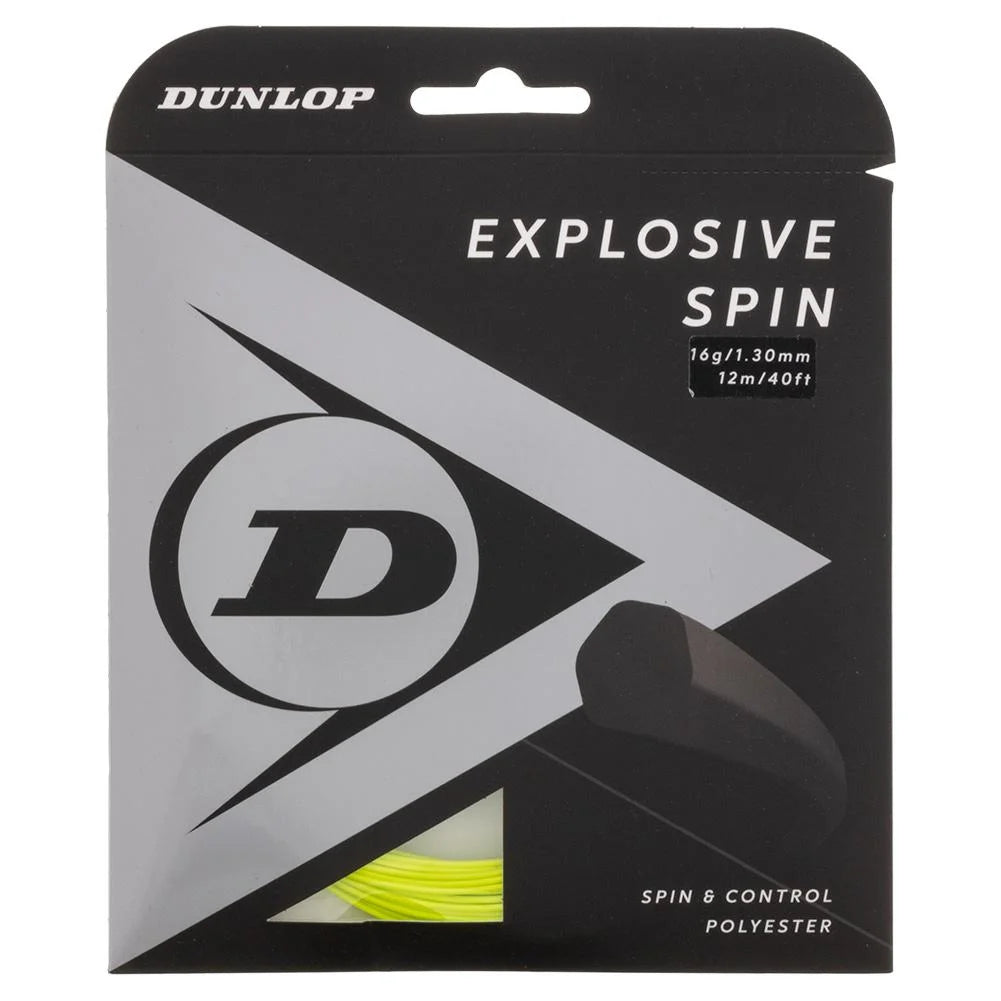 Dunlop Explosive Spin Yellow 16G Tennis String (  16   )